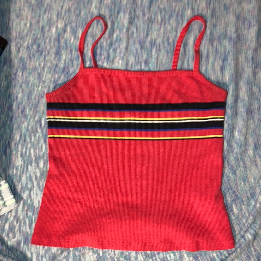 Stripped cropped tank